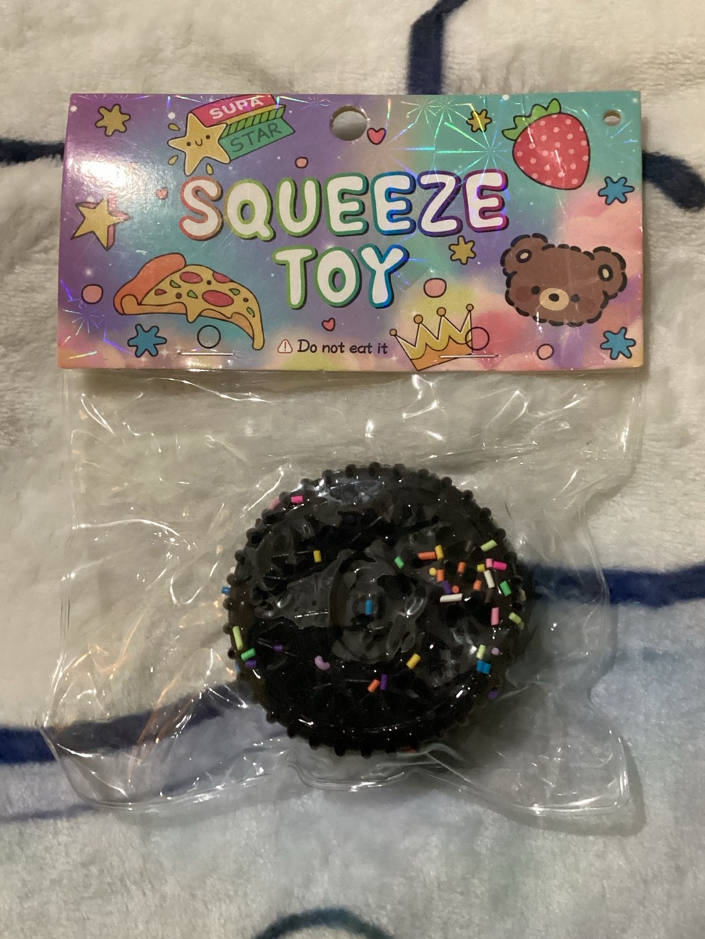 Black cookie squeeze toy-squishy